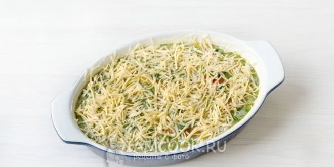 Рецепт омлета с помидорами, кабачками и сыром в духовке