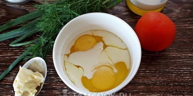 Рецепт омлета с помидорами в духовке