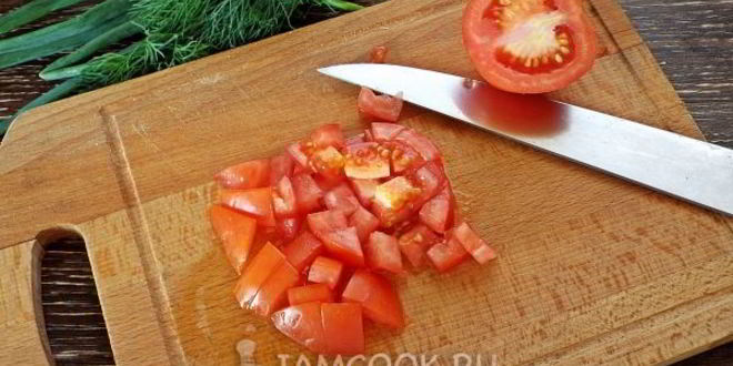 Рецепт омлета с помидорами в духовке