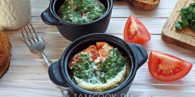 Рецепт омлета с помидорами в духовке