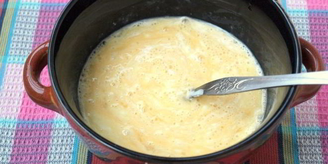 Рецепт омлета с цветной капустой и шампиньонами