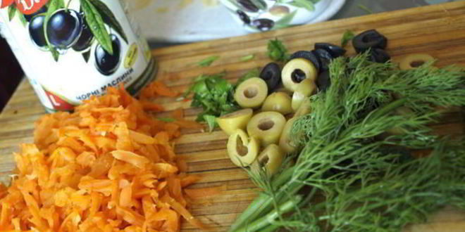 Рецепт омлета с цветной капустой по-средиземноморски