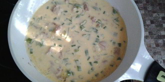 Рецепт омлета с тунцом