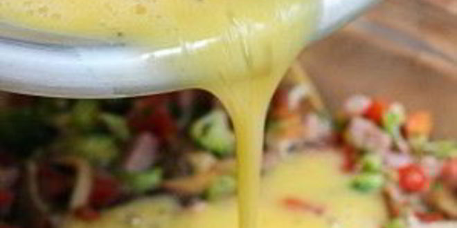 Рецепт омлета с ветчиной в духовке