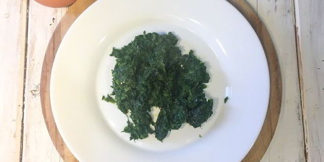 Рецепт омлета со шпинатом