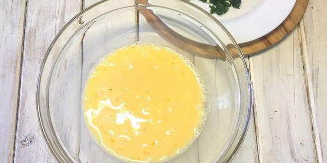 Рецепт омлета со шпинатом