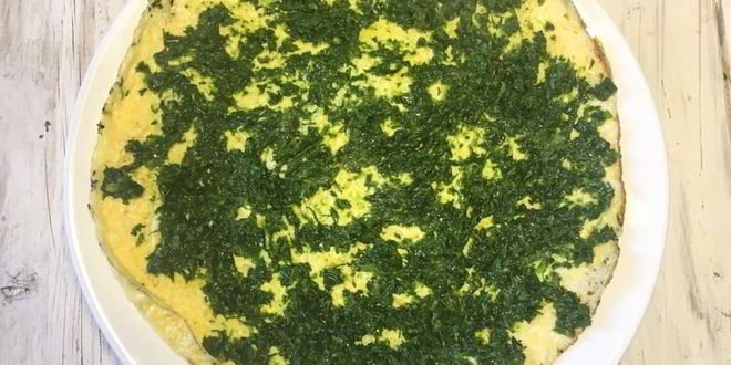 Рецепт омлета со шпинатом