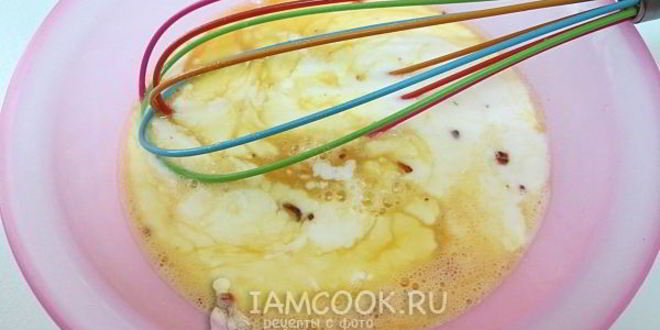 Рецепт омлета в мешочке с молоком