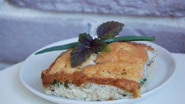 Рецепт Пышного омлета с базиликом