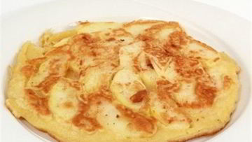 Рецепт Сладкого омлета с яблоками в глазури