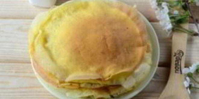 Рецепт слоеного омлета на завтрак