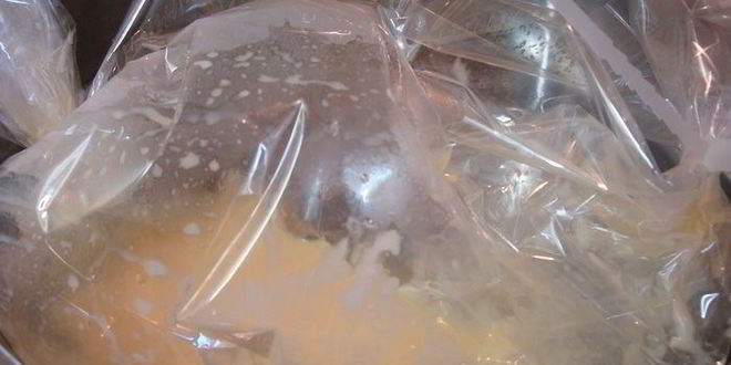 Рецепт вареного омлета в пакете