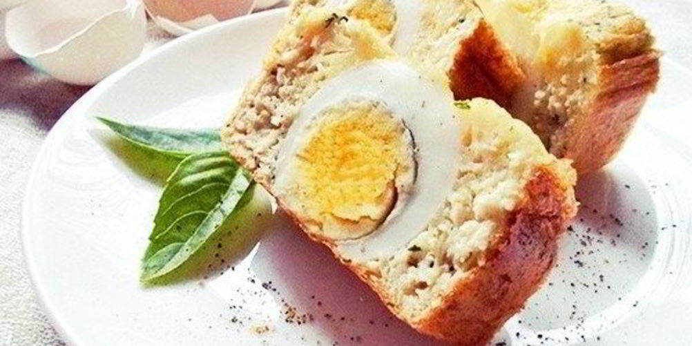 Как приготовить запеченный омлет с куриным филе