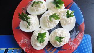 Рецепт закуски из яиц