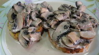 Рецепт закусок с грибами