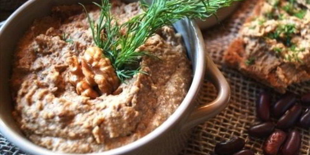 Как приготовить паштет из фасоли с грибами