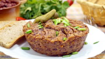 Рецепт Паштета из фасоли