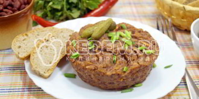 Рецепт паштета из фасоли