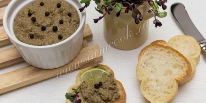 Рецепт паштета из куриной печени с овощами