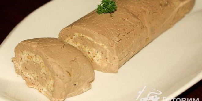 Рецепт паштета из печени с маслом и орехами