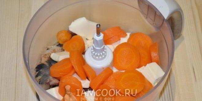 Рецепт паштета из сельди с морковью и плавленным сыром