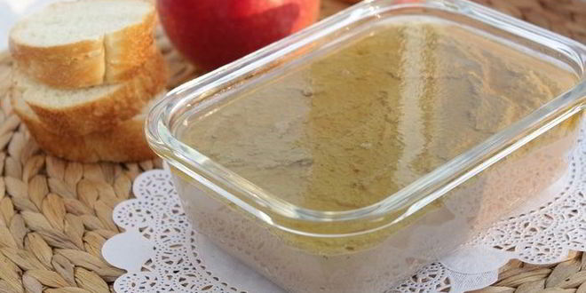 Рецепт паштета из свиной печени с яблочным желе