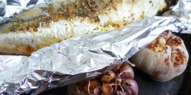 Рецепт паштета из запеченной скумбрии с чесноком