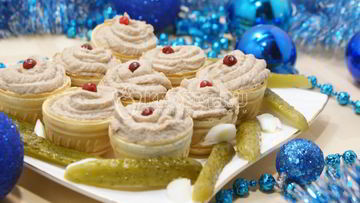 Рецепт Паштета рыбного Нежные корзинки