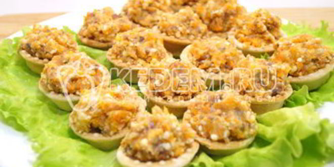 Рецепт рыбного паштета в тарталетках