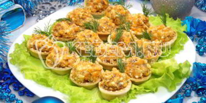 Рецепт рыбного паштета в тарталетках