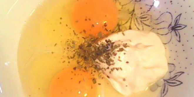 Рецепт печеночно-омлетного торт