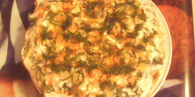 Рецепт печеночно-омлетного торт