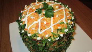 Рецепт Печеночного торта из говяжьей печени