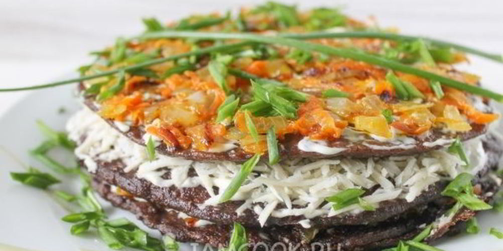 Как приготовить печеночный торт из свиной печени