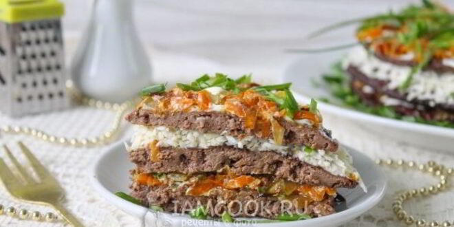 Рецепт печеночного торта из свиной печени