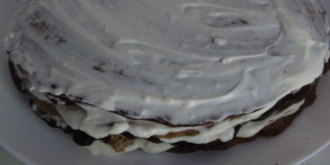 Рецепт печеночного торта с гречневой мукой