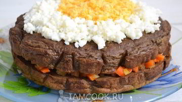 Рецепт Печеночного торта в мультиварке