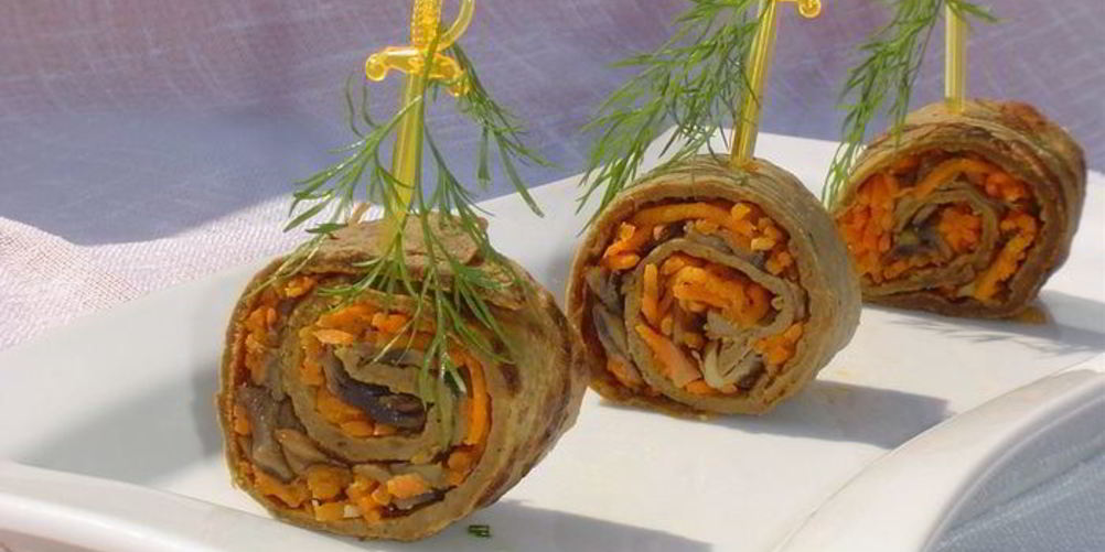 Как приготовить печеночные рулетики