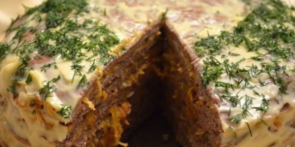 Как приготовить торт из говяжьей печени