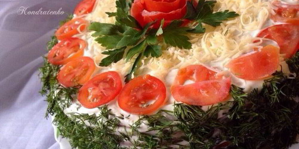 Как приготовить торт из печеночных блинов весна шагает по планете