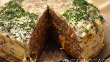 Рецепт Торта из свиной печени