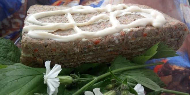 Рецепт торта печеночного на вафельных коржах