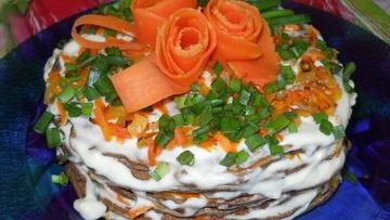 Рецепт Торта Печеночного на закуску