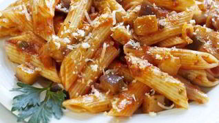 Рецепт Пенне с баклажановым соусом