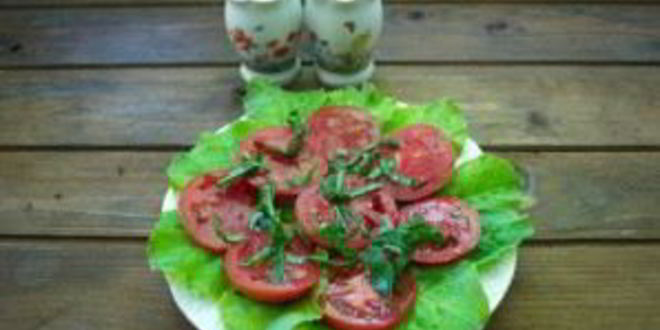 Рецепт помидоров с базиликом