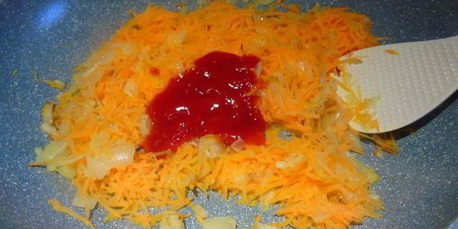 Рецепт пряной закуски с жареной малосольной сельдью