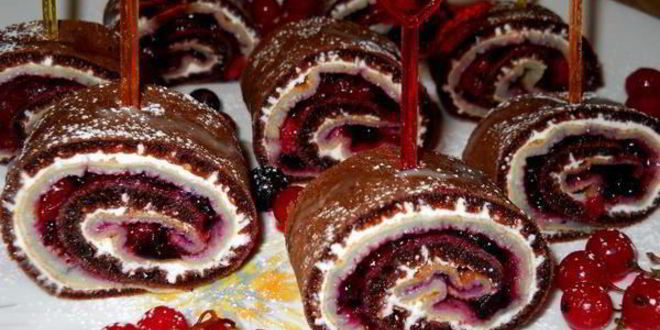 Рецепт блинных роллов инь и янь с двойной начинкой