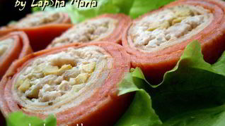 Рецепт Блинных роллов с курицей и оливками