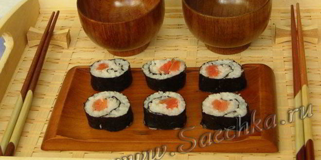 Рецепт домашних суш