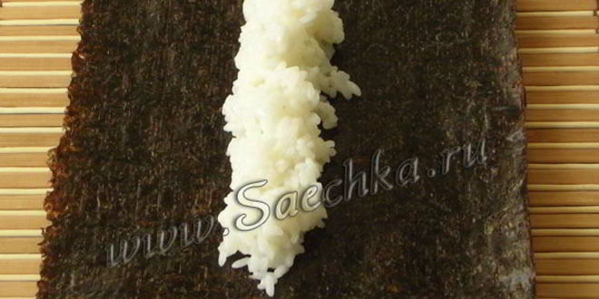 Рецепт домашних суш